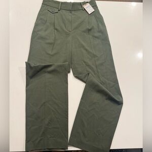 Massimo Dutti Olive Green Pants